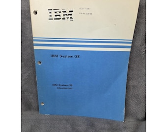 IBM Sytem/38 Introduction - Manual Eighth Edition 1984