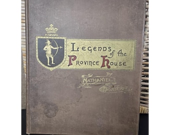 1890 NATHANIEL HAWTHORNE Legends of the Province House Frank Merrill Illust Book