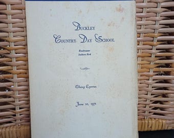 Buckley Country Day School Roslyn, NY Closing Exercises Graduation Booklet 1971