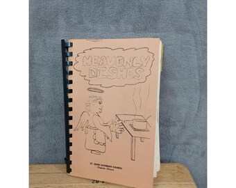 St. John Lutheran Church Cookbook Chester, Illinois 1980s Spiral Vintage