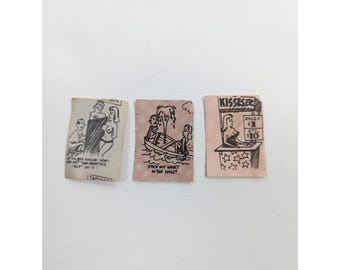 Vintage Raunchy Humor Cartoons From Matchbooks Sex Jokes