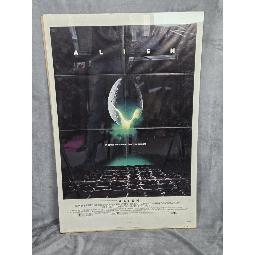 Alien 1979 Original 27X41 Movie Poster Sigourney Weaver John Hurt SCI ...
