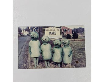 Vintage Mars Pennsylvania Postcard Martians On Cover