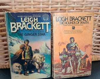 Lot 2 Leigh Brackett Science Fiction Novels ERIC JOHN STARK Books of Skaith 1&2
