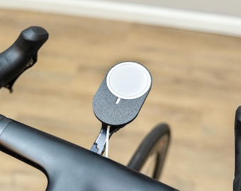 MagSafe-Compatible Phone Holder for Indoor Cycling – Garmin/Wahoo Mount, Secure Cable Management, Options to fit new and old charger