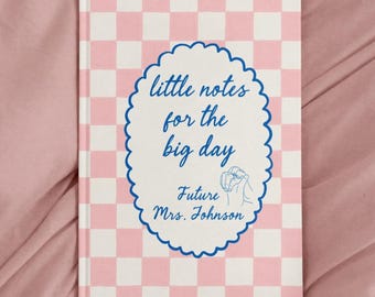 Cahier de mariage mat à couverture rigide personnalisée, cadeau de shower de mariage pour la mariée, cahier de planification de mariage, cadeau de fiançailles pour elle