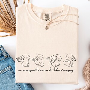 Comfort Colors® Easter Occupational Therapy Shirt Occupational Therapist Easter Tshirt Easter OT Gift Future OT Therapist Gift OTA Cota Gift