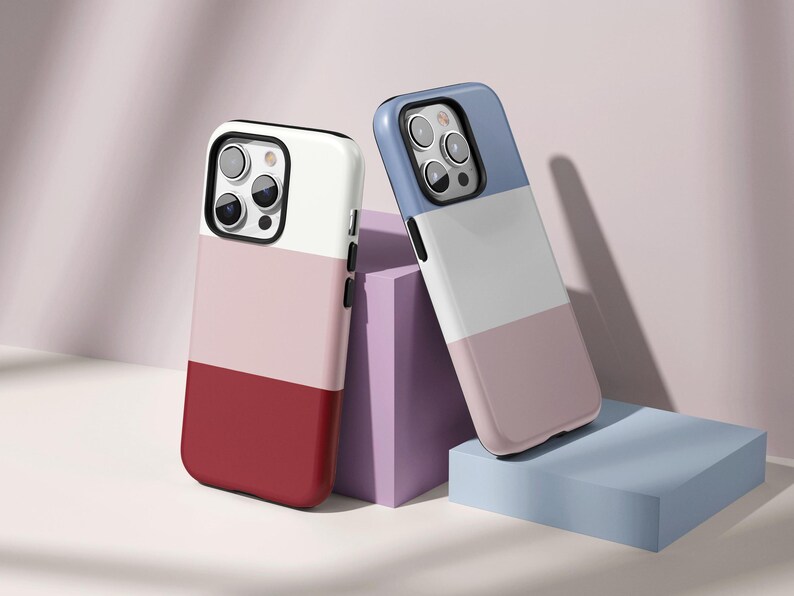 Solid Color Phone Case iPhone 15 14 13 12 Pro Max Case Minimalist Phone Case for iPhone Tough Case Aesthetic Phone Case Custom Colorful Case image 2