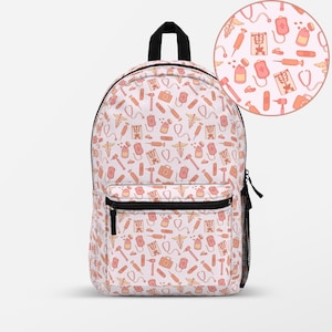Medical Nurse Backpack Cute Nurse Hospital Bag for Medical Assistant Work Bag Nursing Student Graduation Gift for Student Nurse RN Bookbag