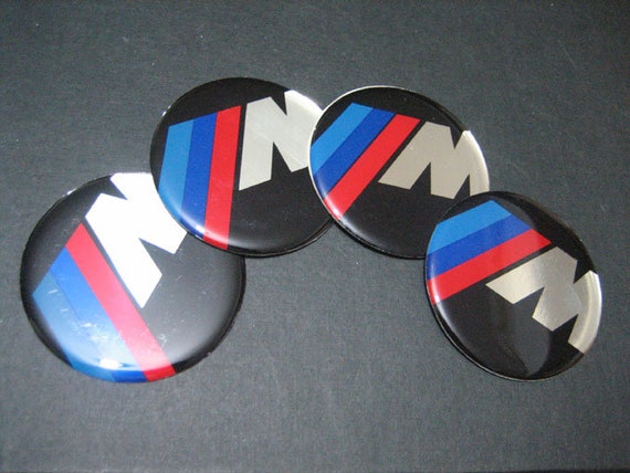4x BMW Wheel Center Hub Caps Decals – 56mm & 65mm Aluminum Stickers For Rims