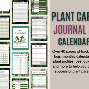 Houseplant Journal, Planner, & Calendar