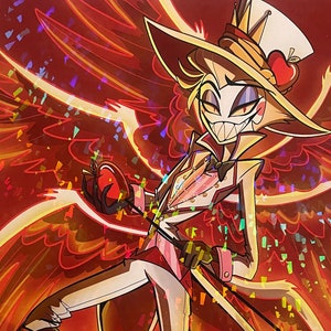 Lucifer Morningstar - Hazbin Hotel Art Print - Etsy