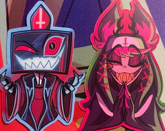 Hazbin Hotel stickers | Unholy duo