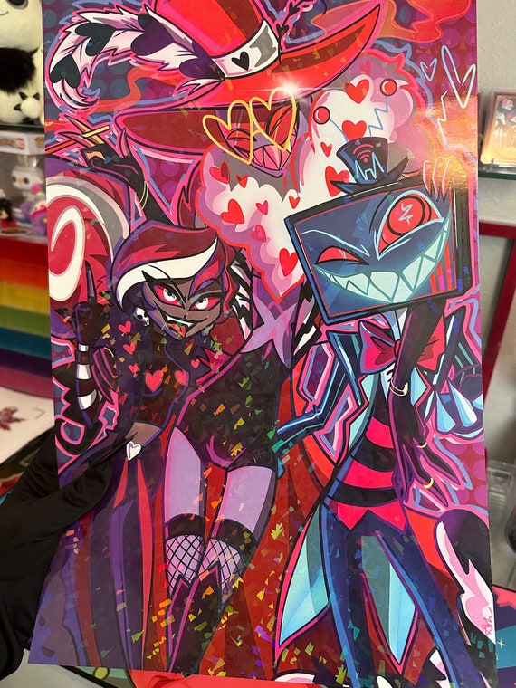 The Vees 11x17 Holographic Art Print | Hazbin Hotel - Etsy