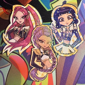 HUNTR/X K-Pop Demon Hunters Stickers