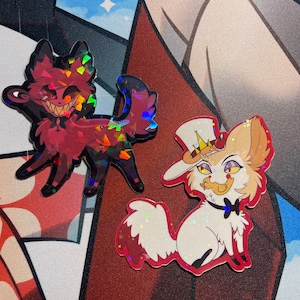 Hazbin Hotel stickers | Daddy Dog edition