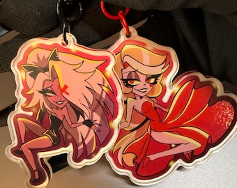 Hazbin Hotel- Charlie and Vaggie Wedding Day Holo and Glitter