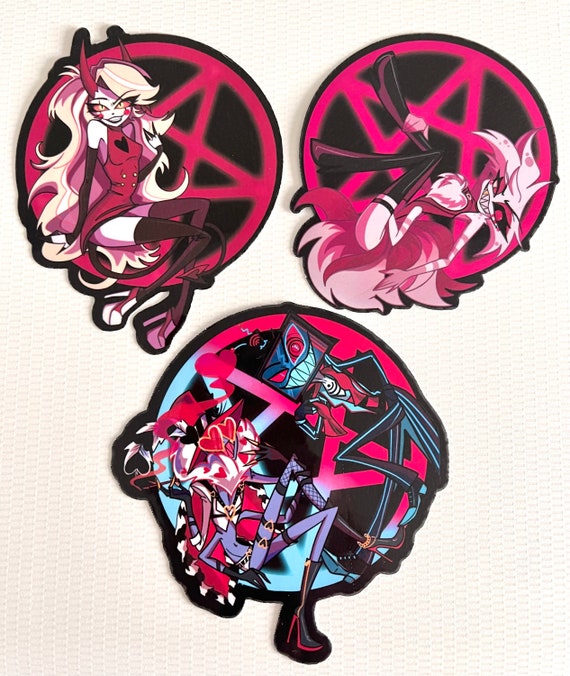Hazbin Hotel Large Pentagram Stickers! - Etsy