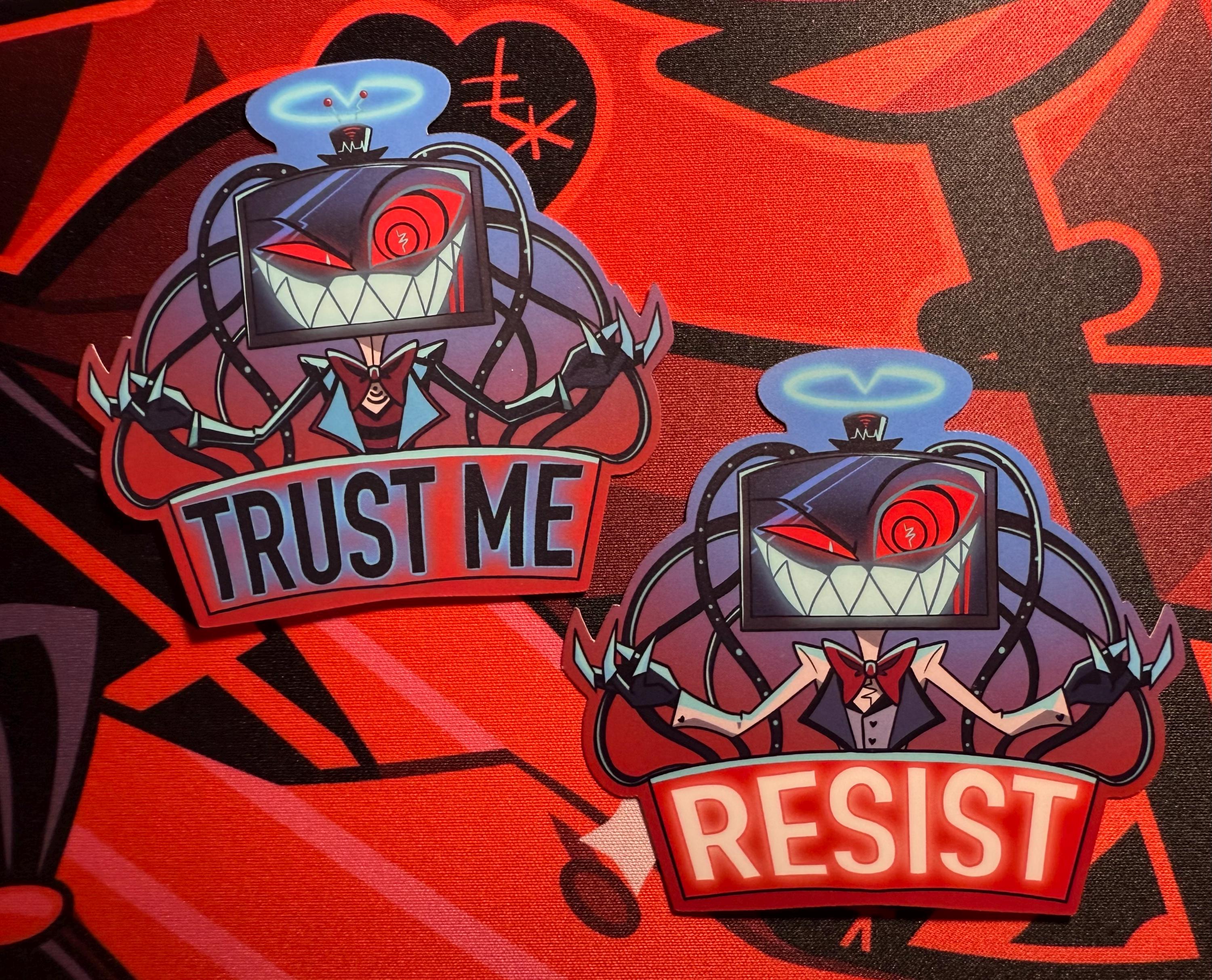 Trust Me Vox Vinyl Sticker || Hazbin Hotel Season 2 Inspired - Etsy