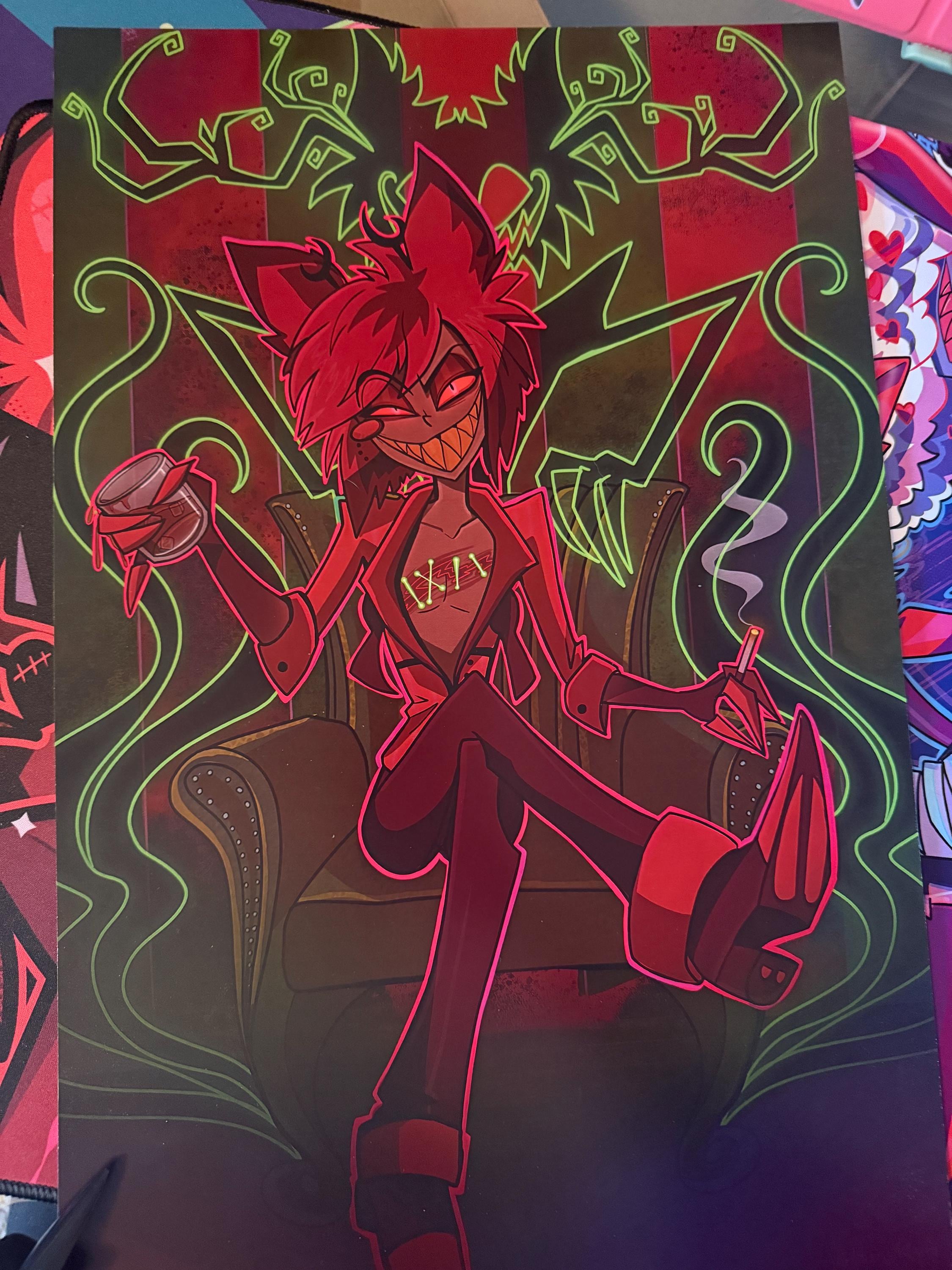 Alastor hazbin hotel poster - Etsy 日本