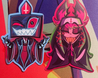 Hazbin Hotel stickers | Unholy duo