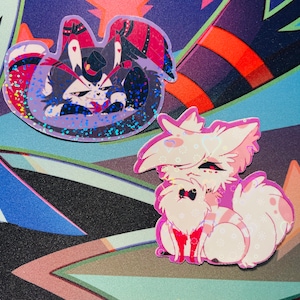 Hazbin Hotel stickers | Loser dog edition