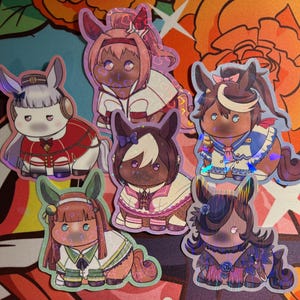 Uma Musume//Pretty Derby Chubby Horse Stickers