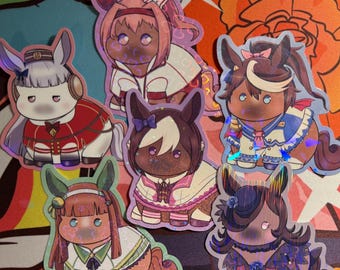 Uma Musume//Pretty Derby Chubby Horse Stickers