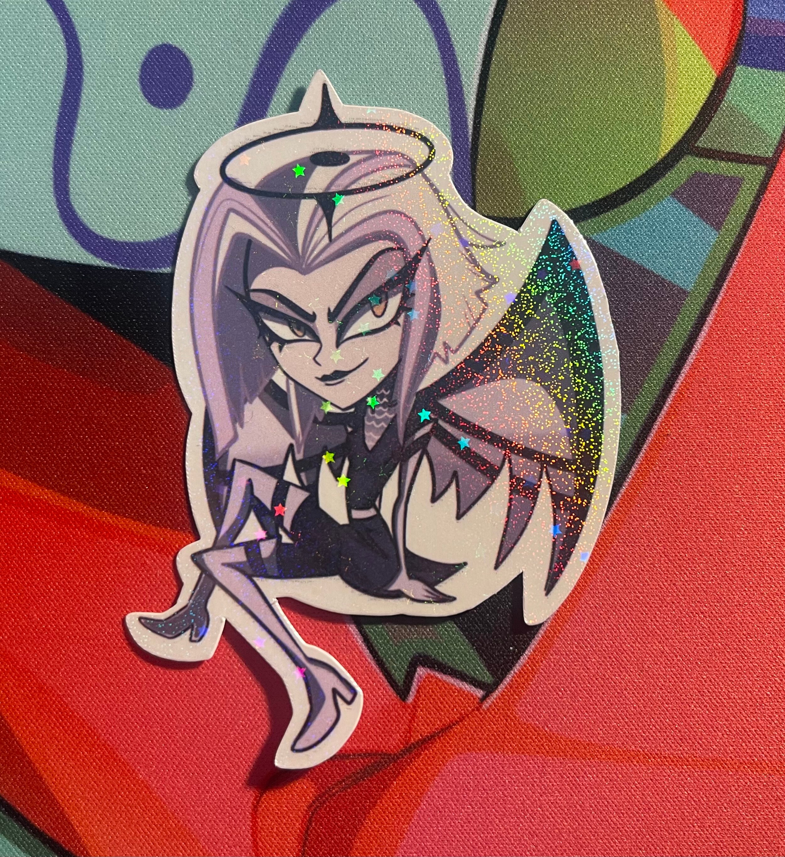 ハズビン ホテル ステッカー | マスクを脱いだアダムまたはマスクを