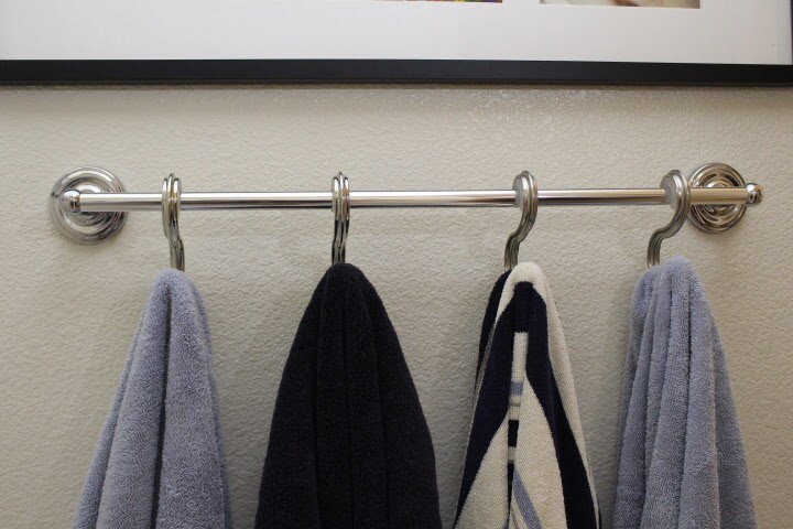 Hook for towel bar sale