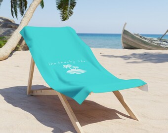 The Beachy Life-Palm Tree Beach Towel- Be vacation ready for the ocean!