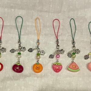 Fruit Phone Charms | Fruit Phone Charm, Keychains, Bag Charms, Tassels