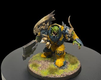 Painted Orc Megaboss Miniature | Dungeon & Dragons Figure | Wargame | Skirmish | Painted Miniature
