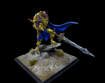 Pro Painted Paladin miniature |Hand-Painted D&D Hero | Fantasy TTRPG Character Figure | Wargames | Painted Miniature