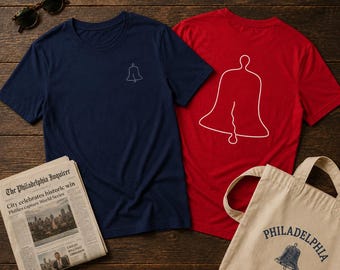 Camiseta Liberty Bell, Camiseta America 250, Camiseta Patriótica da Filadélfia, Camiseta do Quatro de Julho, Presente de História dos EUA, Estampa Frente e Verso