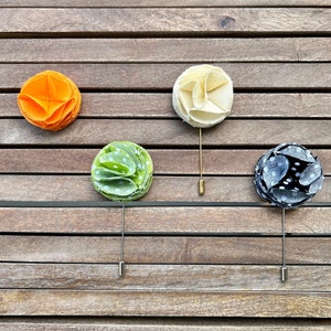 Fabric Boutonniere 1.5”