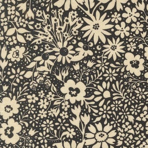 basic grey little black dress fabric Little Black Dress 2 Basic Grey 17x44" Moda - Out of Print - Cotton Fabric