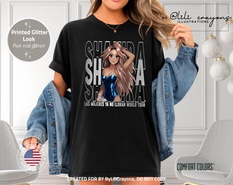 Las Mujeres Ya No Lloran World Tour Shirt, Shakira Fan Shirt, Shakira Concert Shirt, LMYNL World Tour, Studio Ghibli Style, Shakira Shirt