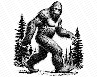 Bigfoot | SVG JPG PNG | Bigfoot Download | Bigfoot Design | Bigfoot Art | Yeti | t-shirt art | Sublimation | svg jpg png print file