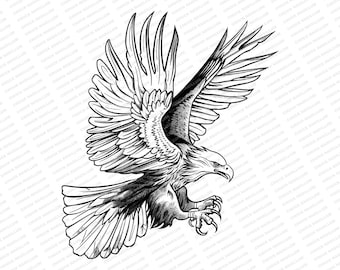 Eagle  | SVG JPG PNG | Eagle Download | Flying Eagle Design | Eagle Art | Sublimation | svg jpg png eps file