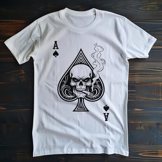 Reaper Ace of Spades Glow in the Dark T-Shirt | Worldwide Shipping