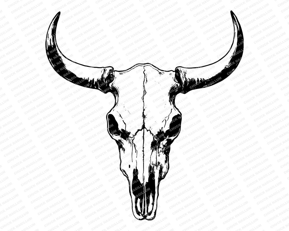 Craneo vaca clip art - Etsy México, image size:1000x800