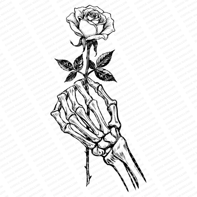 Roses Skeleton - Etsy