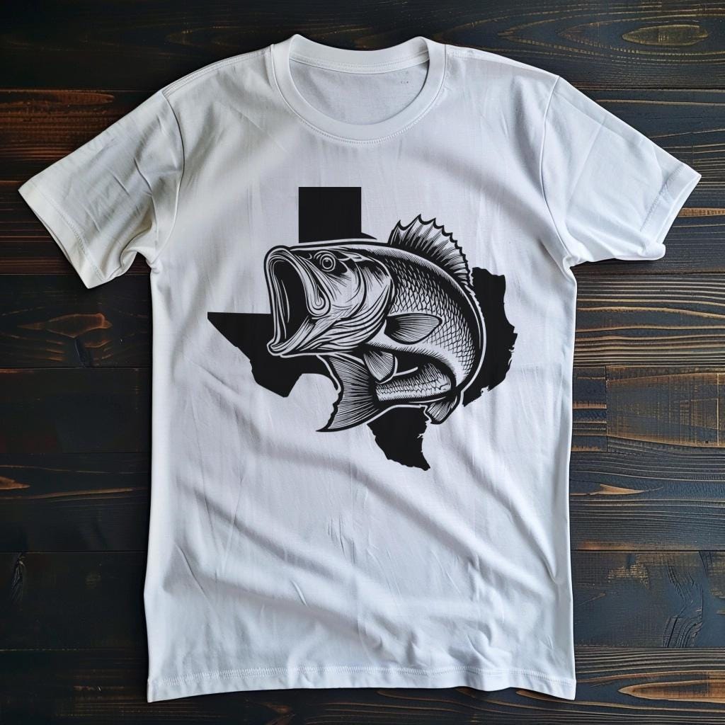 Texas Bass Pattern Texas Bass Fishing | SVG JPG PNG | Texas Bass Download | Texas Bass ...