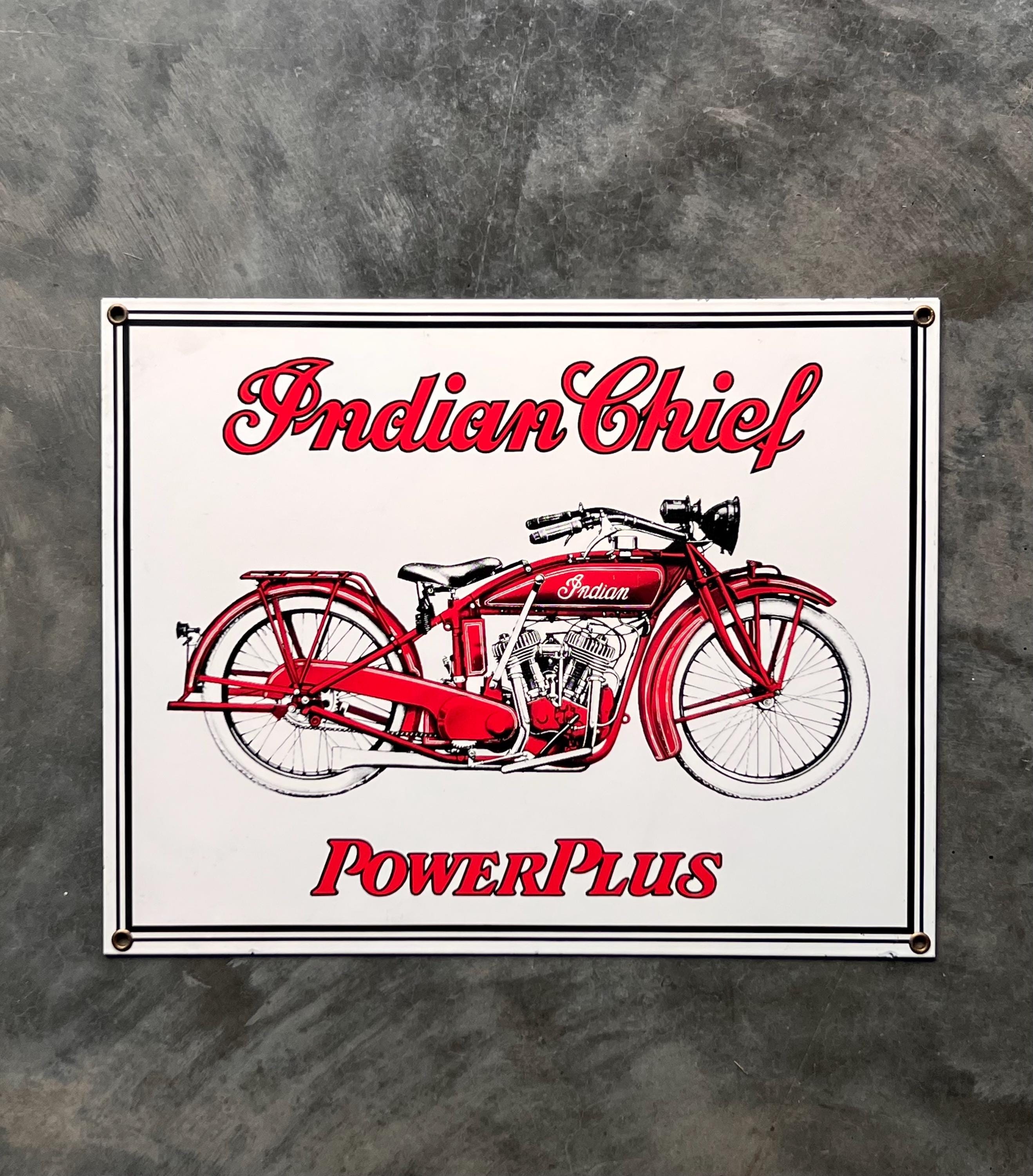 Vintage Indian Motorcycle Porcelain Signs - Etsy
