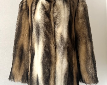 VINTAGE 60’s/70’s Hillmoor Tissavel Faux Fur Coat