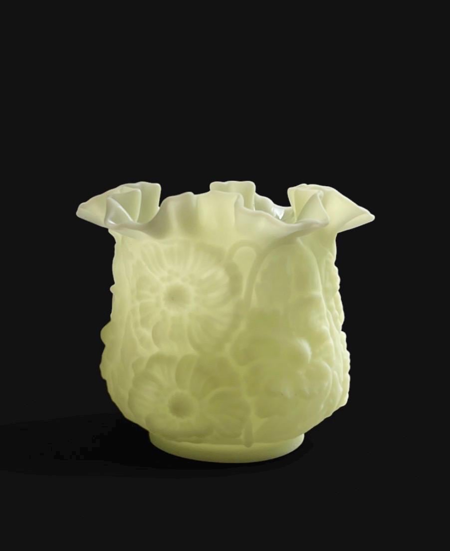 Fenton Uranium Vase - Etsy