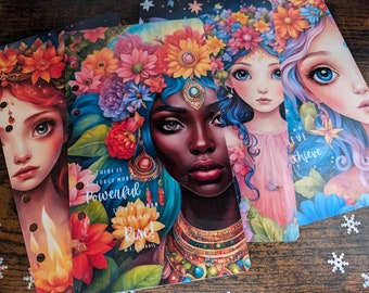 Rainbow Fairies | Sprinkle magic into your savings binder! | Inspirational A6 Dashboards |