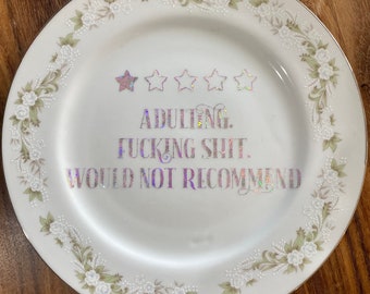 Crude Vintage Plate