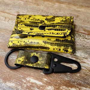 Yellow Ring Lizard Snap Wallet - Etsy